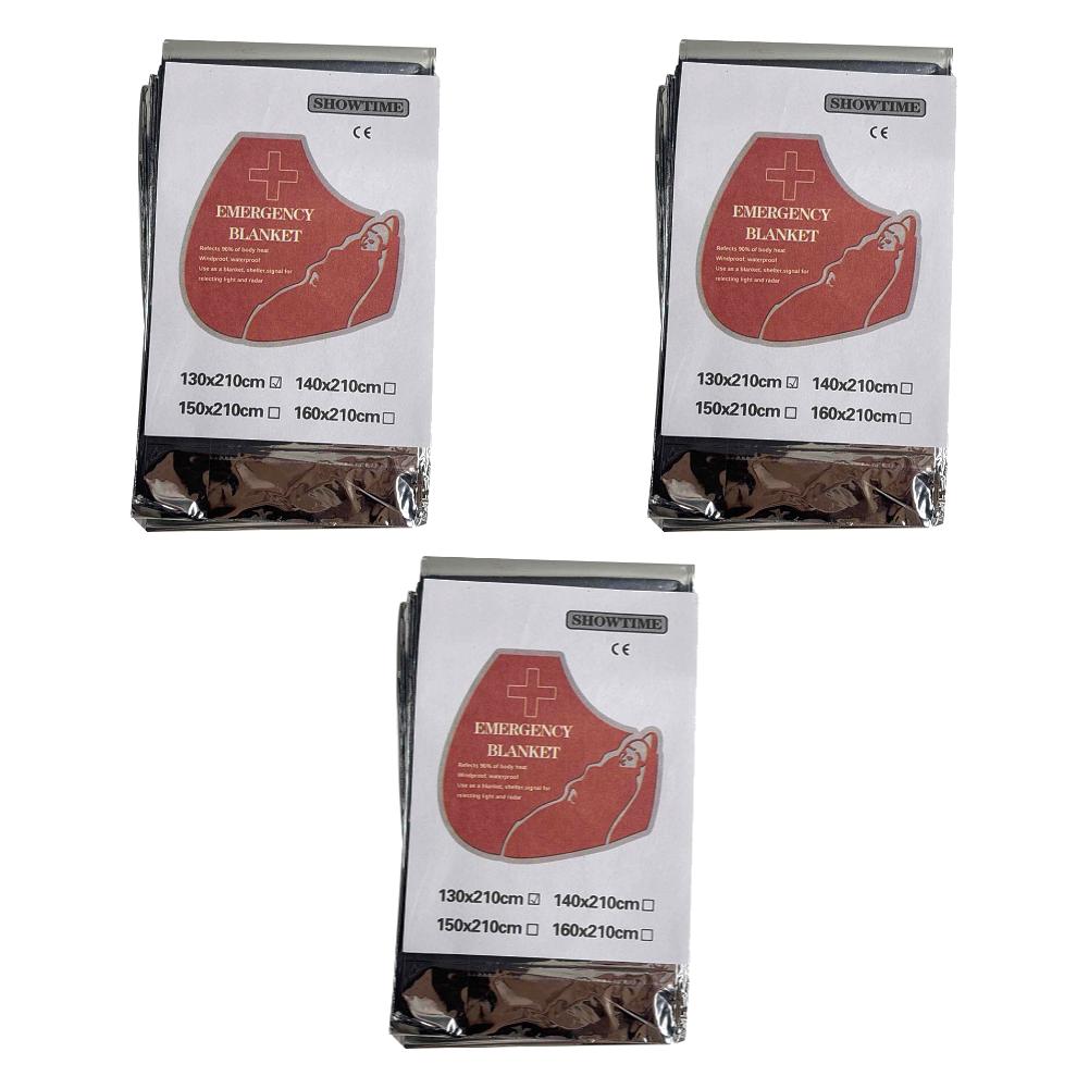 130x210cm Silver Foil Blanket Keeps You Warm Foil Mylar Thermal Blanket Retain Body Heat Emergency Thermal Blanket Emergency