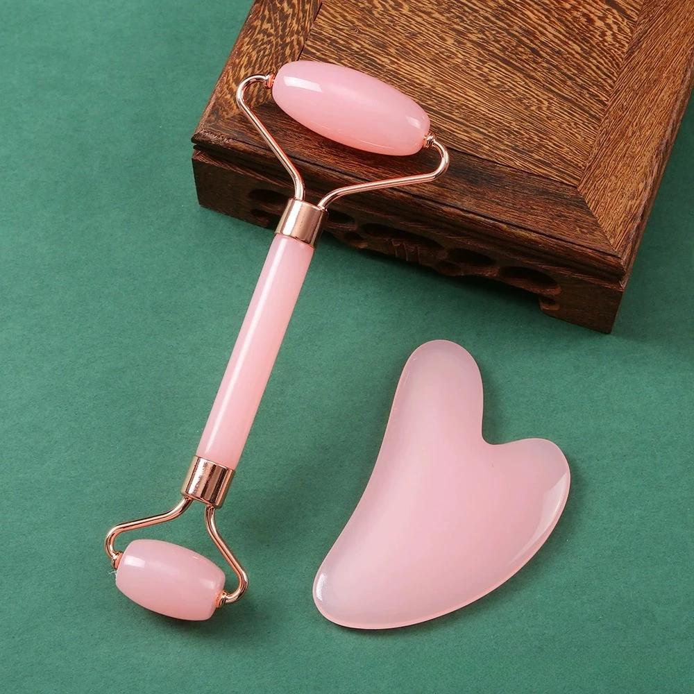 Facial Roller Gua Sha Set Stainless Steel Scraping Board Silicone Ice Face Roller Mold Skin Care Massage Face Skin Care Tools
