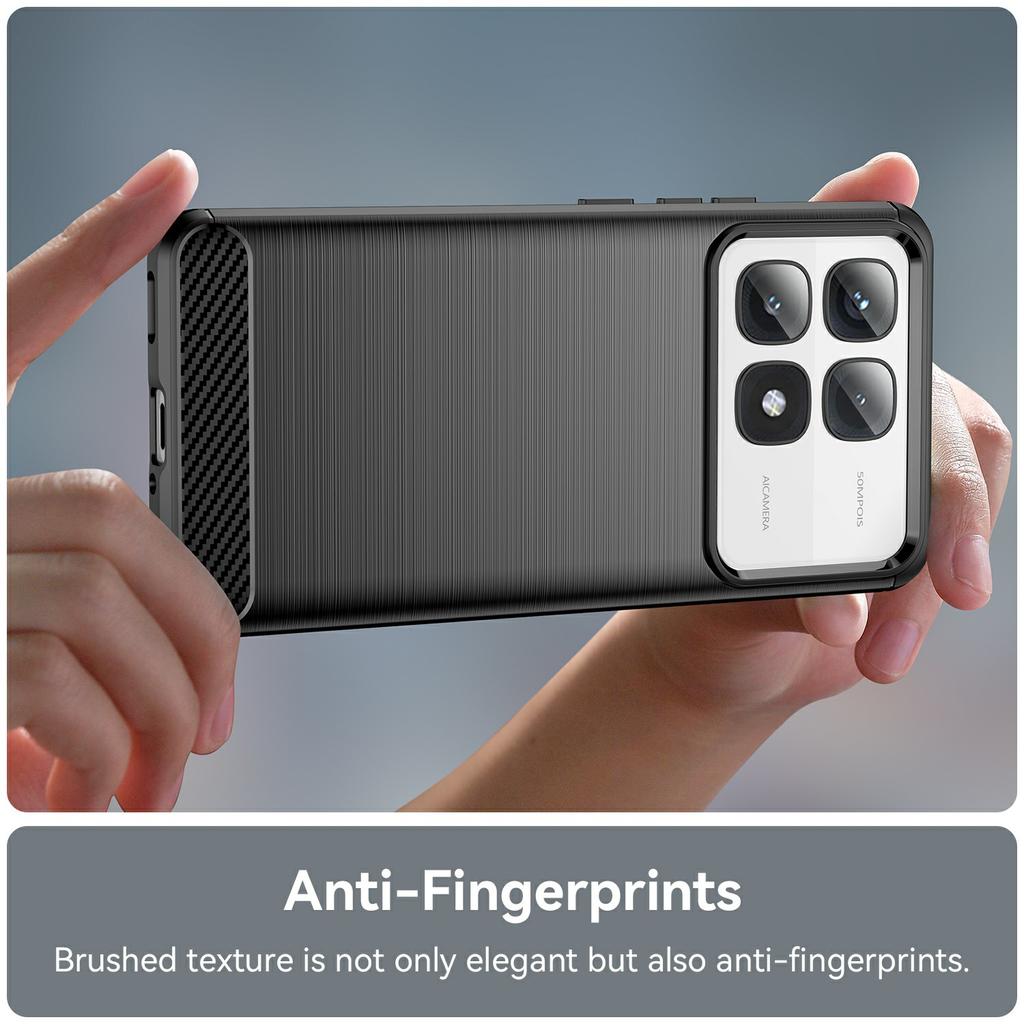 Для Xiaomi 14T Pro Чехол Текстура углеродного волокна ТПУ Матовый чехол для телефона