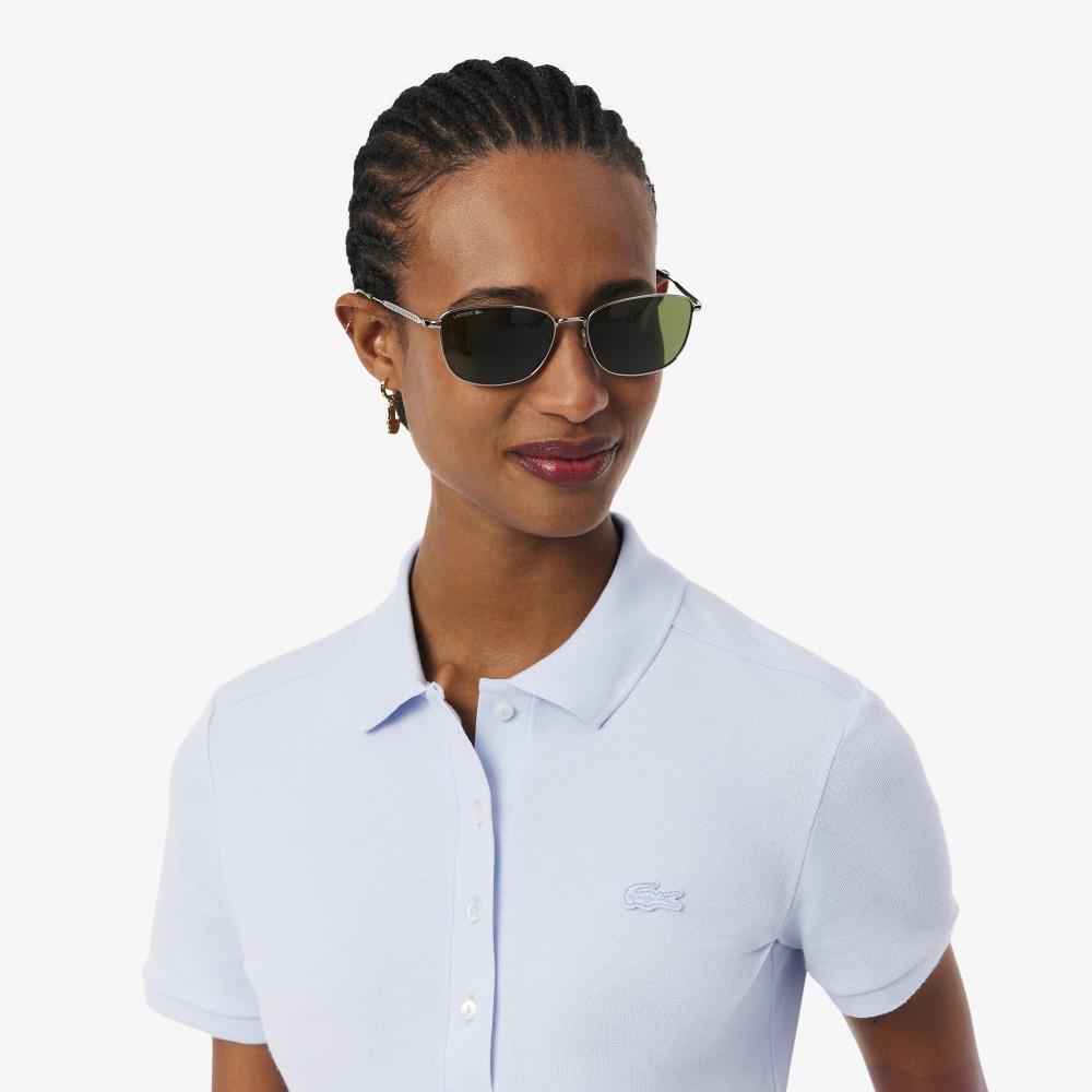 Lacoste Женская облегающая мини-футболка-поло из пике PF5462-56GJ2G