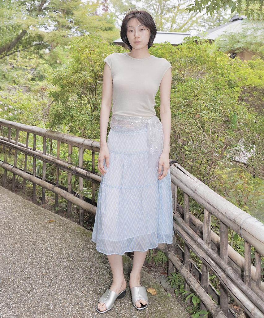 Nuanu Hari Skirt_Sky Blue