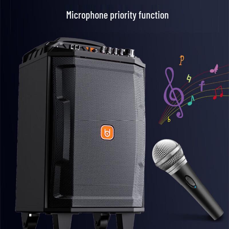 Beide Chaoqun Portable Bluetooth Trolley Speaker with Microphones CN plug (adapter included) (CN version)