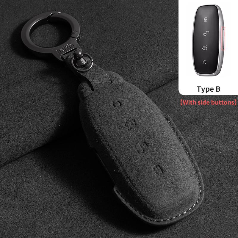 Cross-border Compatible Denza Key case N7 X N8 Models Factory Direct with In-stock Availability Suede Key Cover