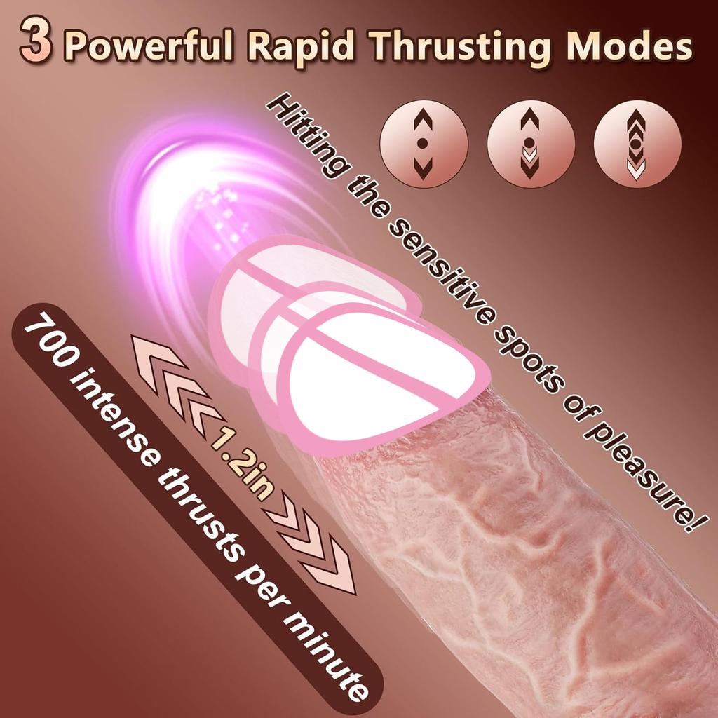 Реалистичный вибратор-дилдо для женщин, мастурбация, телескопический пенис, анальное проникновение, вибрация, дилдо с большим членом, игрушки для взрослых