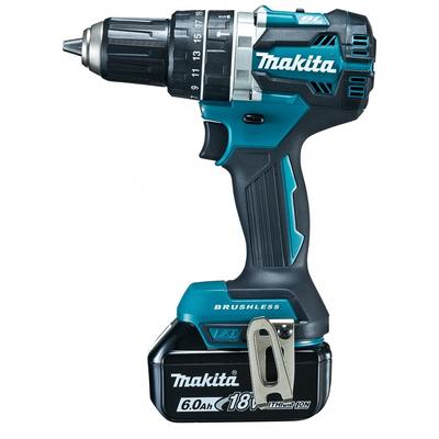 Аккумуляторная вибродрель Makita HP484DRGX синяя 18 В 6,0 Ач