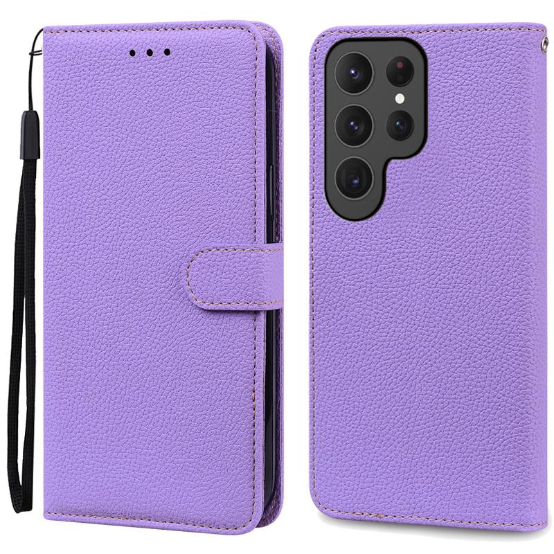 Кошелек Конфетного Цвета Кожаный Флип-кейс Для Samsung Galaxy S26 Ultra Чехол S25 S24 S23 S22 Plus S21 S20 FE S10 Чехол Для Телефона Слот Для Карт Книжка Бампер Сумка