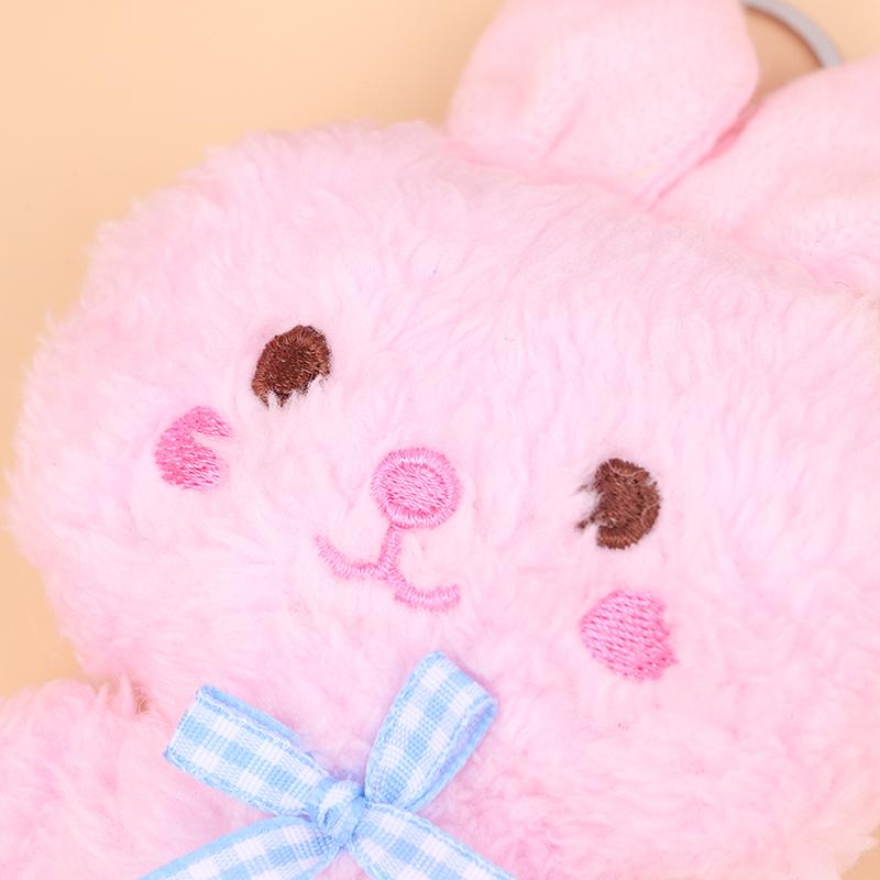 Мультяшное животное, маленький медвежонок, кролик, лягушка, курица, фаршированная плюшевая игрушка, плюшевый брелок