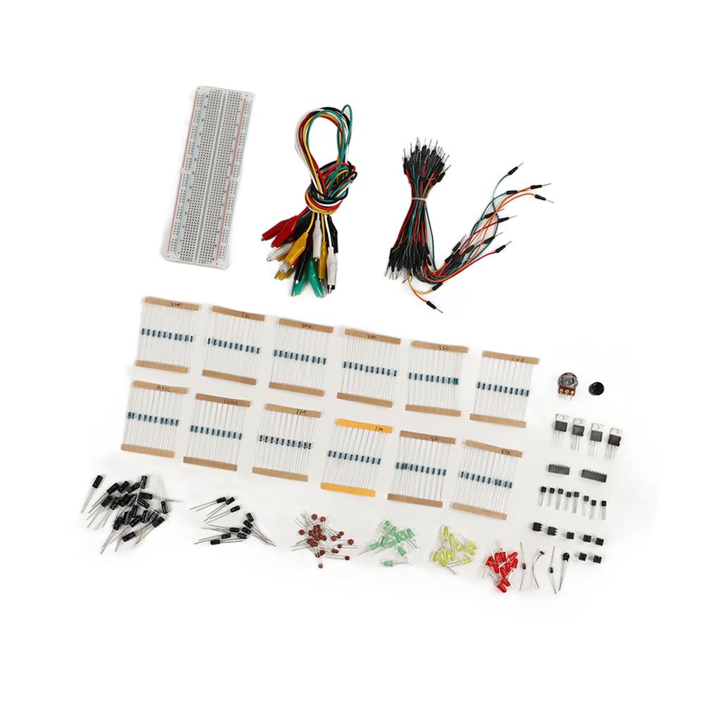 Ассортимент электронных компонентов Fun Kit Breadboard Buzzer Diode Capacitor Resist
