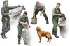 Master Box Scale German Military Vehicle Drivers Soldiers and 1 Fast Troop Plastic Model Kit MB35237 1/35 (4 Dog)