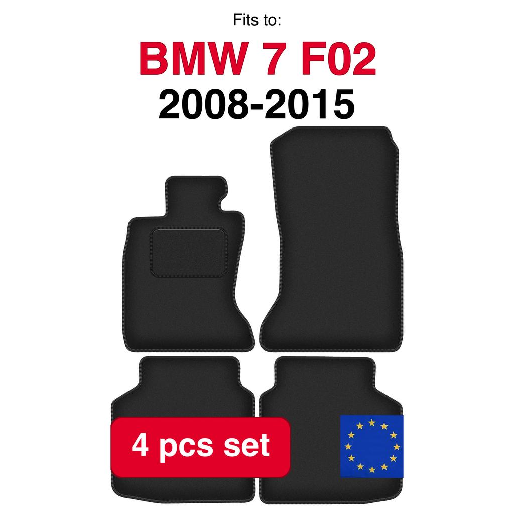 Velour Car Floor Mats For Bmw 7 F02 Xdrive (2008-2015)