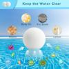 Шарики для очистки бассейна, Подходят для бассейна, спа, гидромассажной ванны, Многоразовые 3-дюймовые абсорбирующие шарики для гидромассажной ванны, Моющиеся губки для спа и гидромассажной ванны для удаления накипи