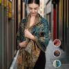 Two Tone Paisley Jacquard Scarves Cashmere Feel Rave Soft Silky Reversible Wrap Scarf Fringes Daily Life Evening Dresses Shawl
