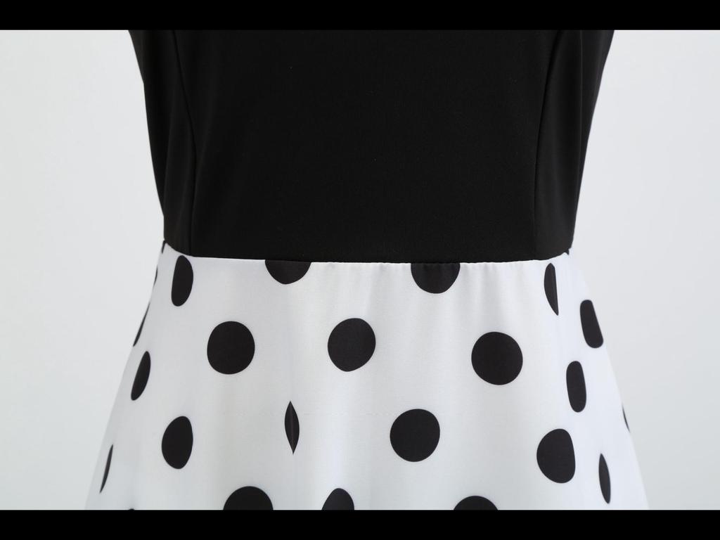 Платье-халат в стиле ретро Хепберн с принтом в стиле пэчворк и поясом