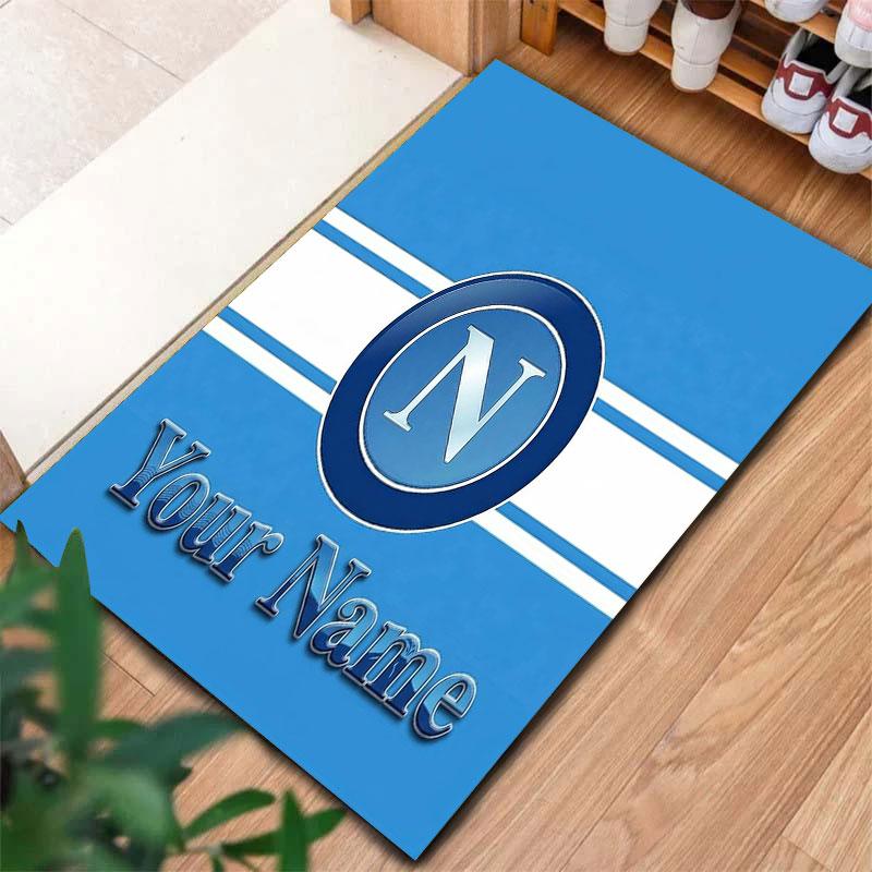 SSC Napoli Custom Name Carpet Rug for Living Room Bedroom Home Sofa Decoration,Kids play Non-slip Floor Mat