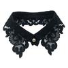 Lace Fake Collar Tie Women White Hollow Detachable Collar Lapel Shirt Blouse Top False Collar Woman Necklace Clothes Accessory