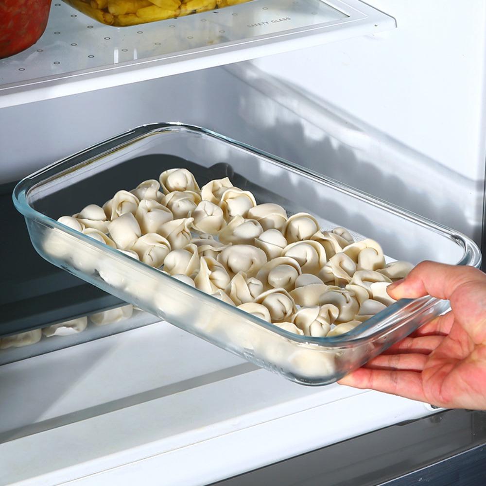 Прямоугольная стеклянная форма для выпечки Утолщенные формы для выпечки Контейнер для хранения продуктов Противень для лазаньи Духовка