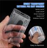 Transparent Acrylic Card Cover Case Bank Business Work Card Holder with ABS Retractable Badge Reel Credit ID Card Badge Bag