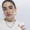 Luxenter Boucles d'oreilles Tourmaline multicolore finition en or jaune 18 carats - Baim