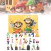 Super Mario Red And Green Mushroom Character Blind Box Figurines Set Of 24 Unique Designs