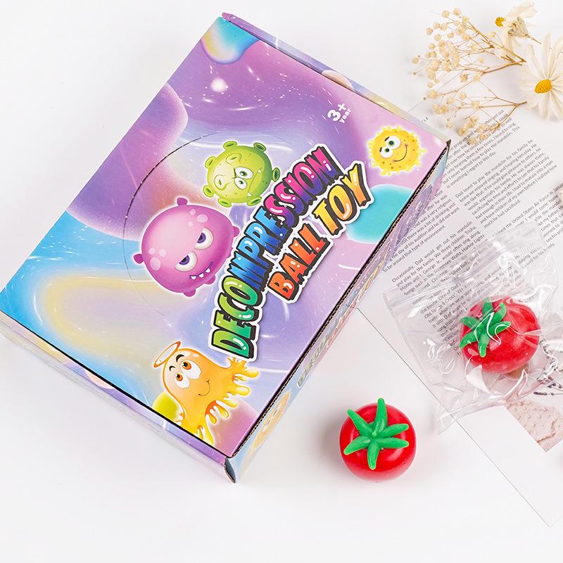 Игрушка-пищалка «Помидор» с медленным отскоком для снятия стресса - Xiaohongshu