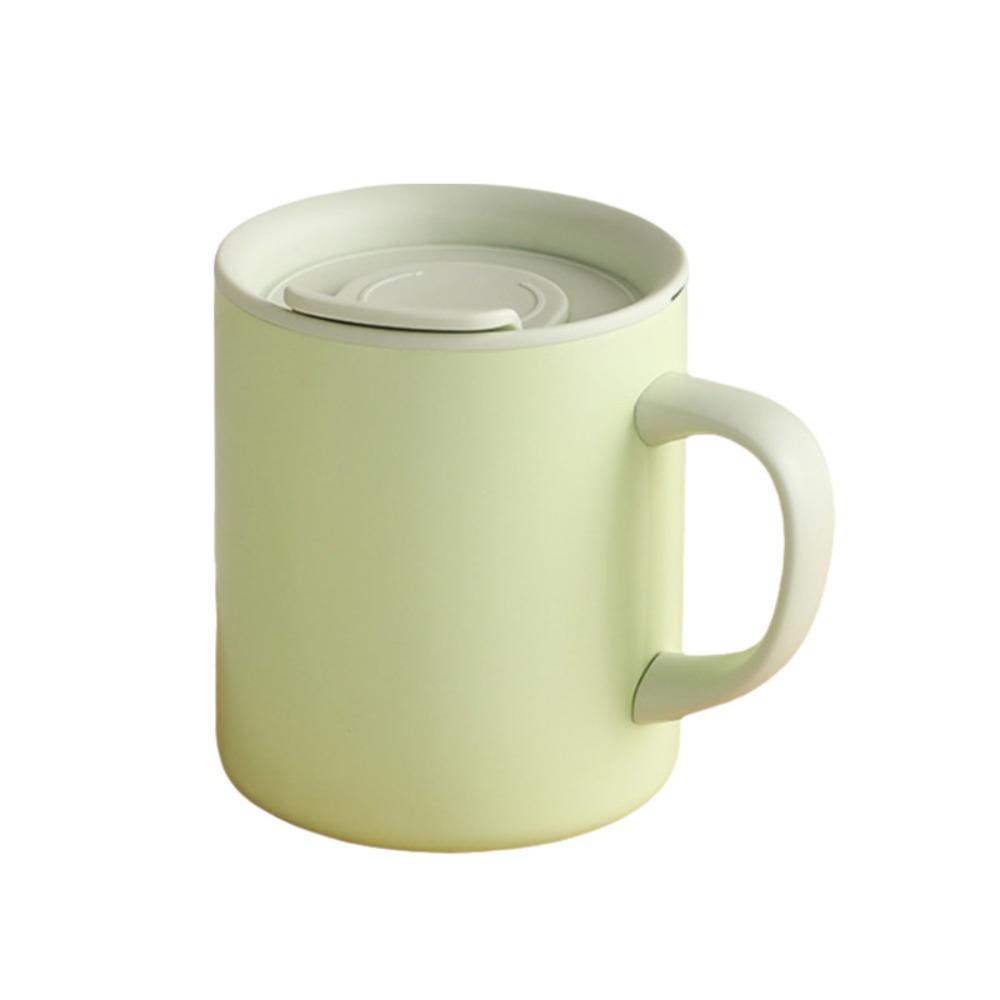 Rotating Dust Cover Insulated Coffee Mug 300 ML Milk Cup Minimalist Thermos Cup  Study