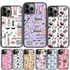 Чехол для телефона Makeup Love Помада Тень для век Узор Для iPhone 17 Air 15 16 Pro Max 14 13 12 11 Pro Max Plus
