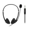Business Headset HD-compatible Sound Effect Noise Cancelling Breathable 3.5mm Wired Call Center Headphone with Microphone for Truck Driver Office