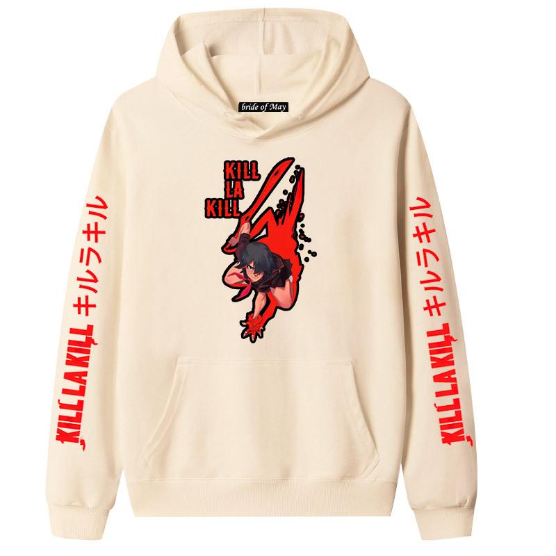 Japanese Anime Kill la Kill Hooded Long Sleeve Sweatshirt for Couples