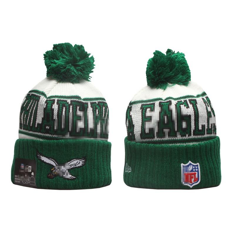 Winter Knit Beanie Men Women - NFL Eagles Cowboys Team Warm Acrylic Hat Adjustable Foldable Reflective