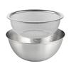 304 Stainless Steel Microporous Colander with Mixing Bowl for Washing Vegetables, Fruit and Rice and for Draining Cooked Pasta