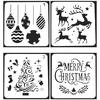 Christmas Drawing Airbrush Painting Stencil Kids Chrildren Gift DIY Craft Decor Scrapbooking