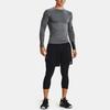 Under Armour HeatGear Long Sleeve Sports Tee Men Tops Grey 1351817-012