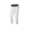 Баскетбольные тренировочные брюки Pro Hypercool Letter Waistband с компрессионным эффектом три четверти, мужские штаны, белые 891835-100