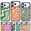 Чехол-накладка для телефона с абстрактным узором «Жидкий вихрь» для iPhone 17 16 15 14 13 Pro Max Задняя крышка для 12 11 Pro Coque