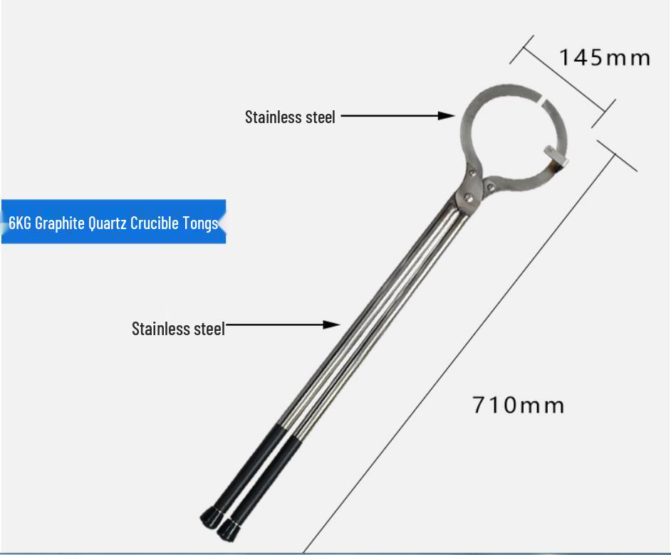 Stainless Steel Crucible and Beaker Tongs for Melting Gold, Silver, and Graphite