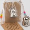 Blessing Bell Friends Are Angels Party Favors Creative Bell Angel Good Luck Ornament for Vehicles Doors Backpacks Keys Gift