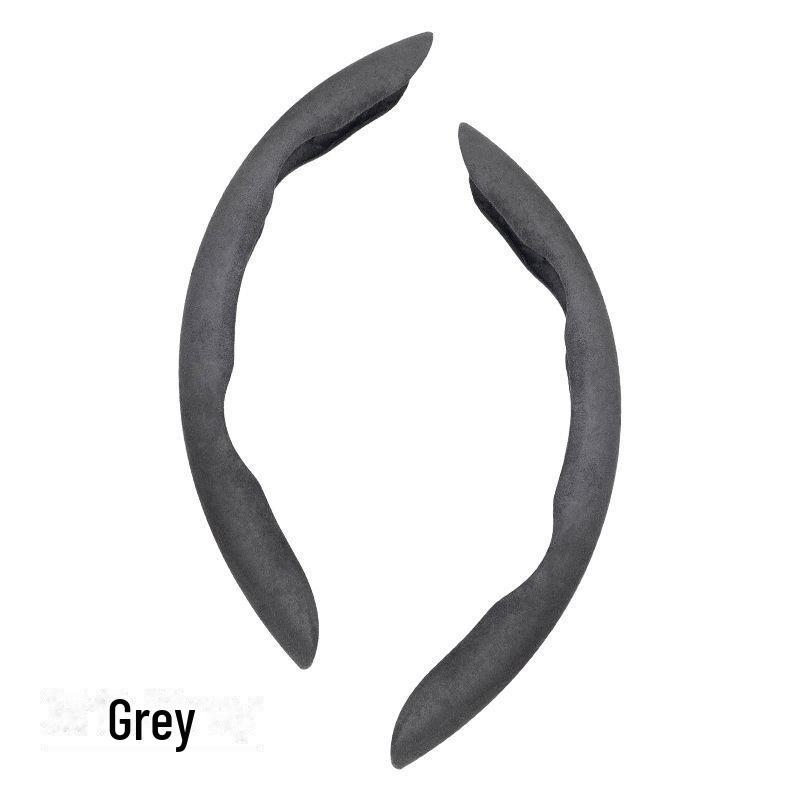 Высококачественный чехол на рулевое колесо автомобиля из замши, обеспечивающий сцепление и впитывание пота в любое время года.