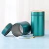Portable Tea Box Solid Color Tea Sealed Box Teaware Storage Container Tinplate Can Coffee Sugar Box Kitchen Storage