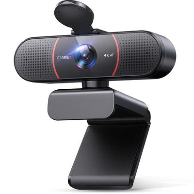 EMEET C960 4K 8MP UHD Веб-камера с сенсором Sony, PDAF, ИИ шумоподавлением, двойным автосветом, защитой конфиденциальности, Plug and Play и совместимая с и больше Веб-камера, Автофокус, Шумоподавление,