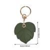 Leather Keychain Holder Case for Apple AirTag Cute Protective Air Tag Cover Keychain Ring Anti-Scratch Finder GPS Tracker Case