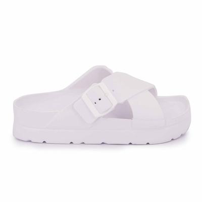 Мюли с толстой зубчатой ​​подошвой и двойным перекрещенным ремешком Женщина