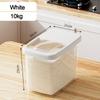 Moisture-proof Rice Bucket Transparent Cereal Container Fresh-keeping Rice Grain Storage Box