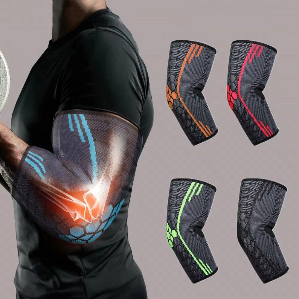 Breathable Sports Elbow Pads Weightlifting Workouts Compression Elbow Sleeve Tendonitis