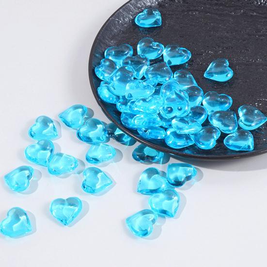 250 шт. акриловые искусственные хрустальные полупрозрачные сердца в форме сердца искусственные драгоценные камни наполнитель для вазы