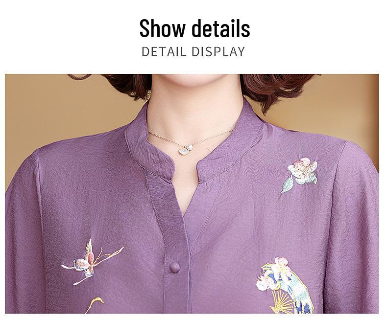 Модный летний комплект с топом с рукавом до середины предплечья для женщин среднего и пожилого возраста