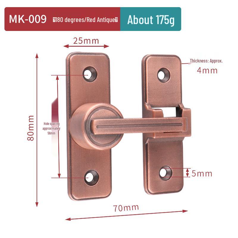 Светящийся замок-защелка для двери ванной комнаты без сверления