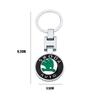 For Skoda Octavia Kodiaq Fabia Superb Yeti Enyaq Rapid Kamiq Karoq Derivati Vrs Car Emblem Keychain Styling Key Ring Accessories kybf34