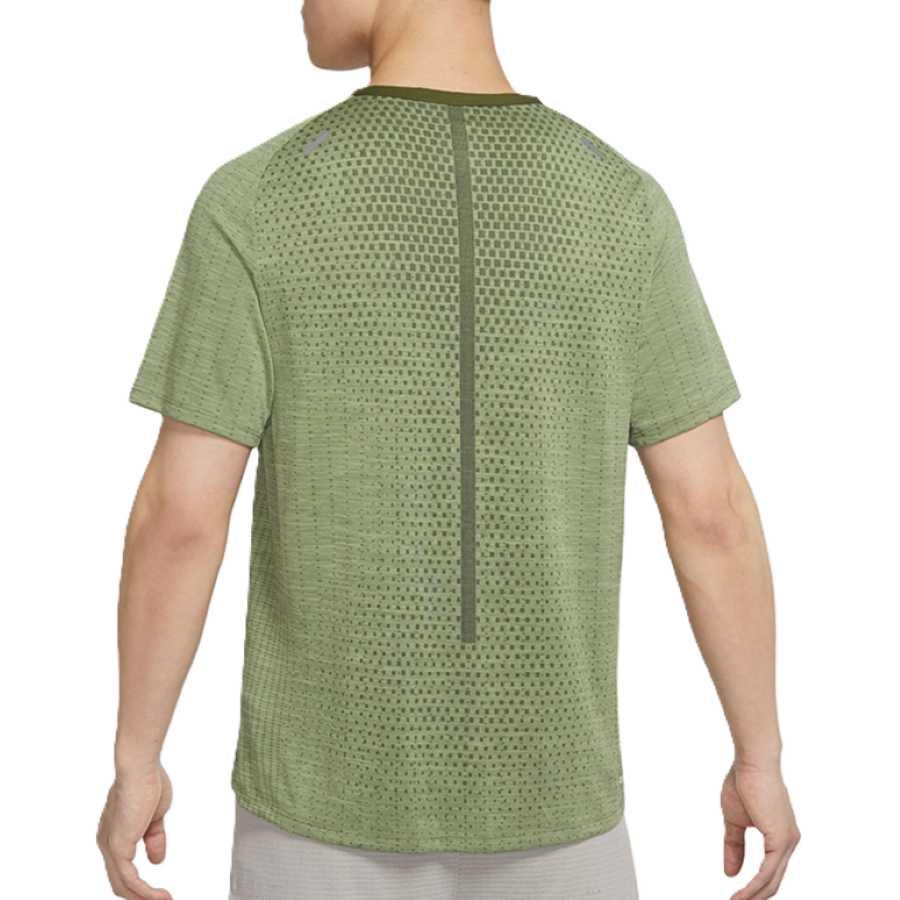 Nike As M Nk Dfadv Techknit Ultra Moisture Quicking Удобная футболка с коротким рукавом для мужчин, топы, зеленый цвет DM4754-326