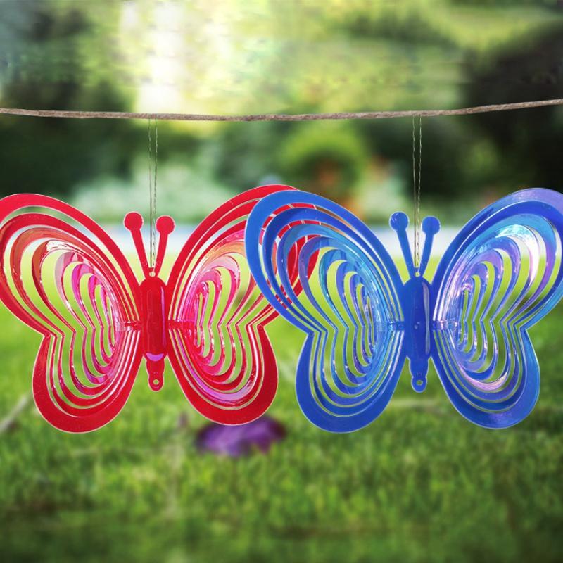 Избиение искусства бабочка ветер Spinner двор искусство колокольчики балкон открытый сад украшения орнамент Ловец снов