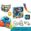 Electric Racing Car Track Toys with Flexible DIY Racing Assembly Track with Light Anti-gravity Track Bendable Vehicle Gifts